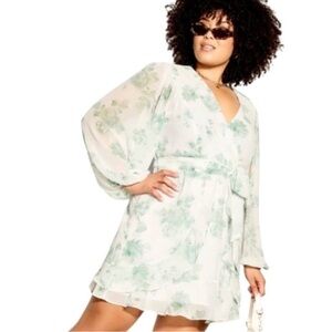 NEWT CITY CHIC DELICATE ROSE DRESS MIDI DRESS